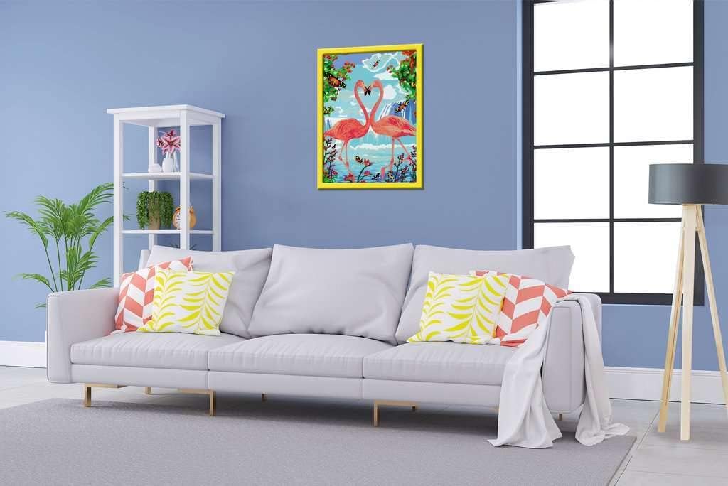 Ravensburger Malen nach Zahlen 28901 - Flamingo Love - Für Erwachsene und Kinder ab 12 Jahren Alte V