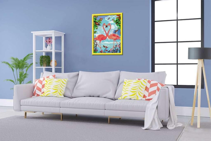 Ravensburger Malen nach Zahlen 28901 - Flamingo Love - Für Erwachsene und Kinder ab 12 Jahren Alte V