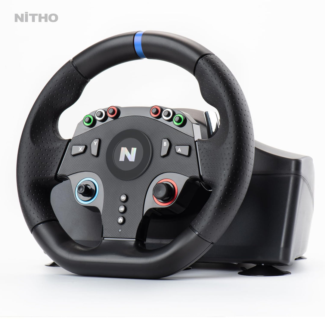 NITHO Drive Pro ONE Competition Gaming Rennlenkrad mit Pedalen und Schalthebel, 270-Grad-Spielelenkr