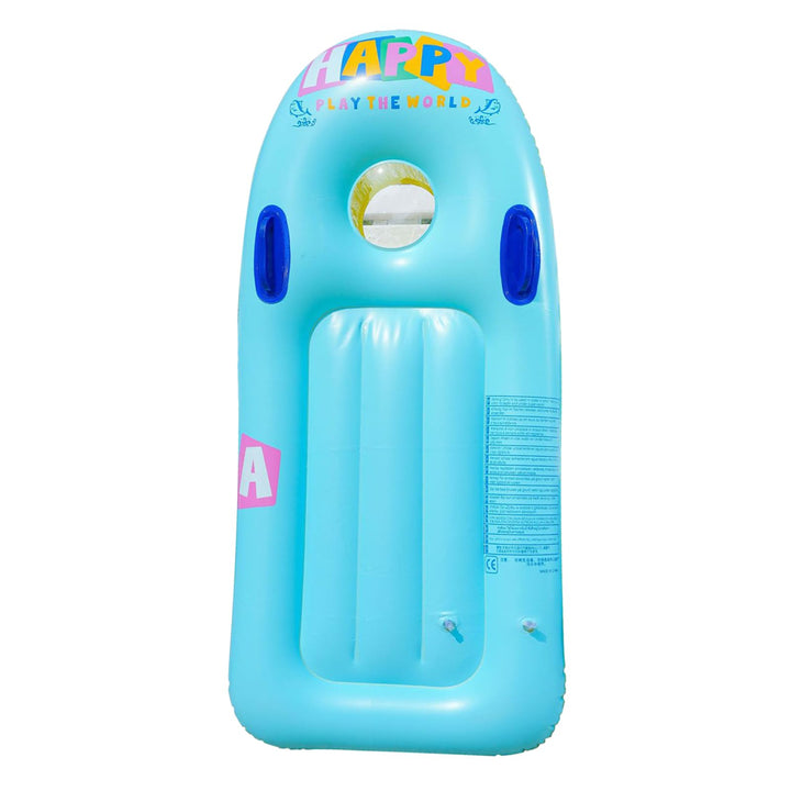 Inflatable Bodyboard Kids Boogie Board with Handles Portable Surfboard Pool Float Beach Surfing Swim