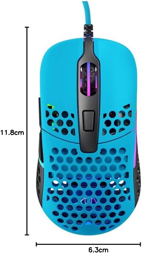 Xtrfy M42 RGB, Ultraleichte Kabelgebundene Gaming-Maus, Hochmoderner Pixart 3389 Sensor, Modulares G