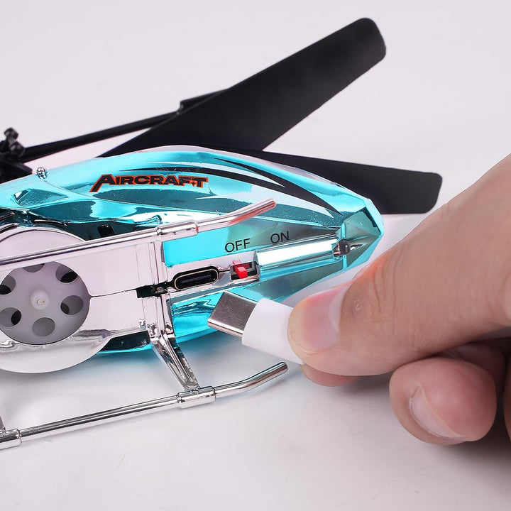 VATOS RC-Hubschrauber für Jungen, 2.4G Ferngesteuerter Hubschrauber mit LED-Licht für Kinder ab 12 J
