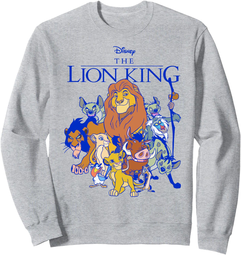 Disney The Lion King Group Shot Dark Outline Sweatshirt