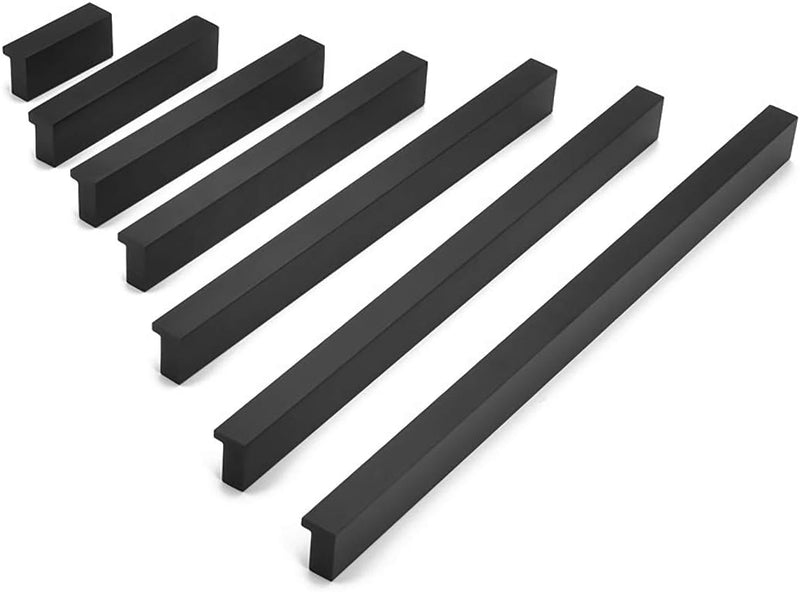 Qrity 2 Stück Aluminiumlegierung Möbelgriff Stangengriff Bohrlochabstand 480 mm Küchengriff Schrankg