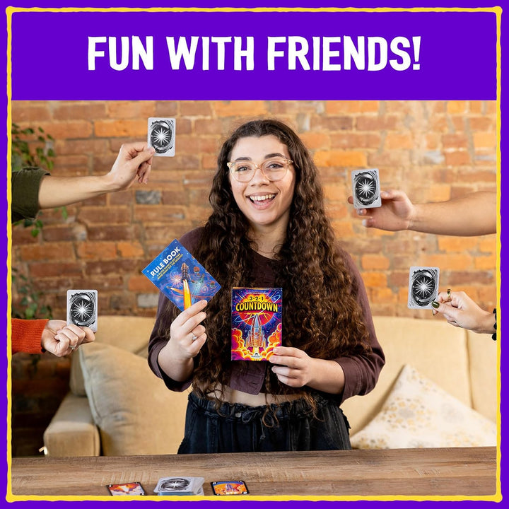 3-2-1 Countdown Board Game by Grandpa Beck’s – Fast-Paced Family Card Game for Game Night – Fun Stra