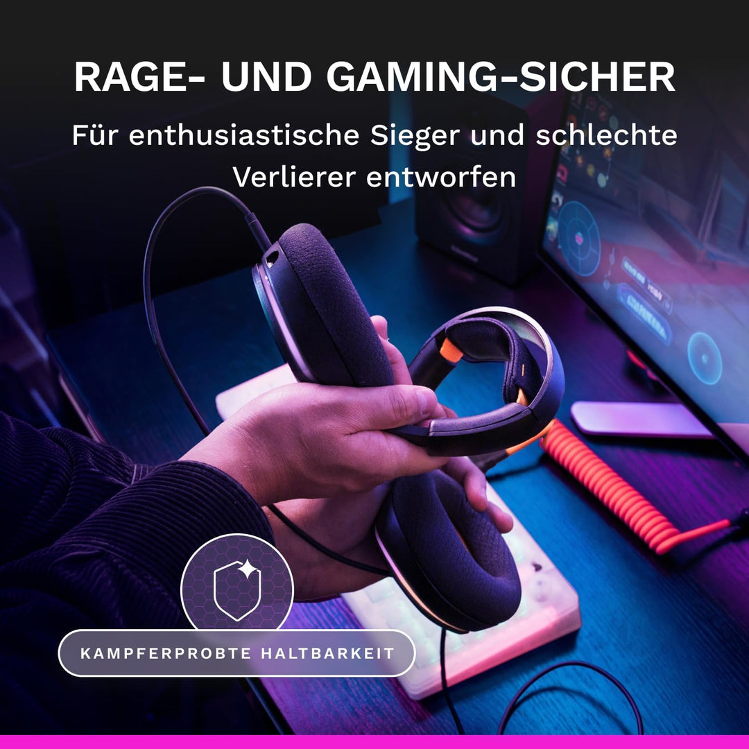 GLORIOUS GHS Eternal RGB – Stereo-RGB-Gaming-Headset für PC, PS5, PS4, Switch – speziell abgestimmte