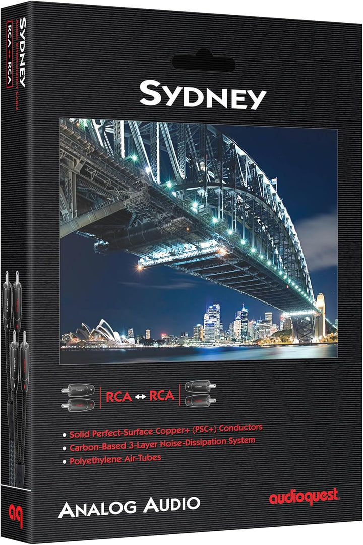 audioquest – Kabel Phono Sydney, Paar, Länge 1 m