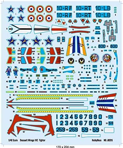 Hobby Boss 80315 Modellbausatz Mirage IIIC Fighter