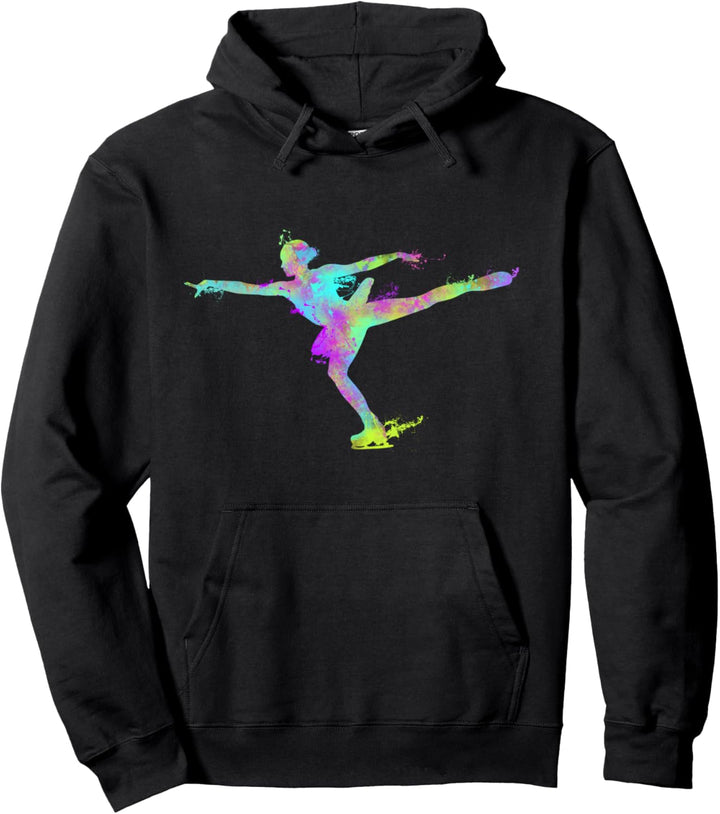 Beautifual Zahl Skater-Mädchen-Kunst - Eiskunstlauf Pullover Hoodie
