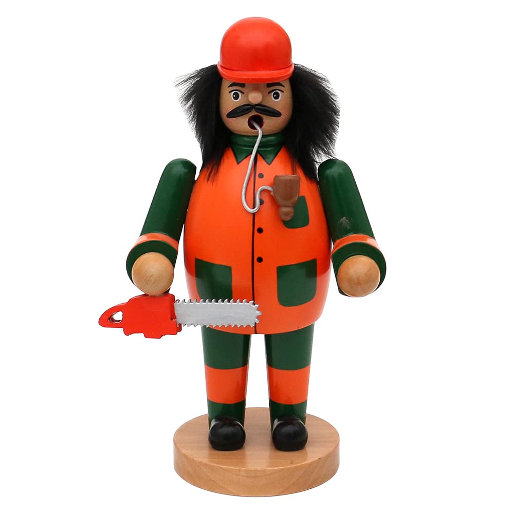 Dekohelden24 Räuchermann als Waldarbeiter, ca. 20 cm, Waldarbeiter