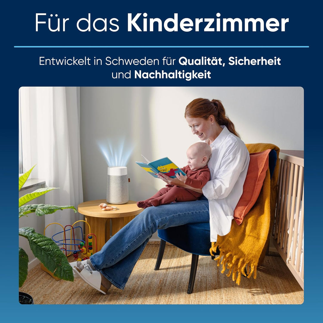 BLUEAIR Mini Air Purifier, kompakter Luftwäscher, entfernt 99,97 % Staub, Pollen und Rauch, leise un