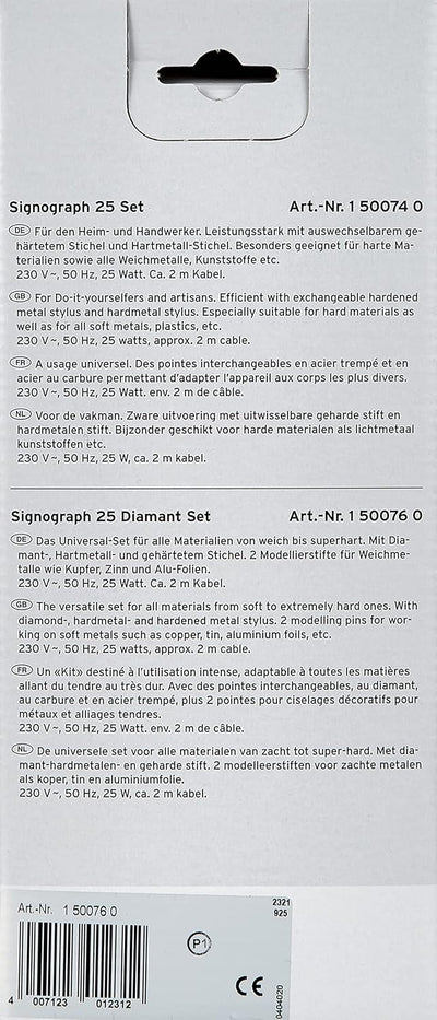 Brennenstuhl Signograph 25 Watt Diamant-Set (Graviergerät mit umfangreichem Zubehör, 1,8 m Kabel, Ma