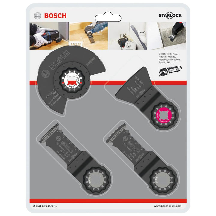 Bosch Accessories Professional 4tlg. Boden- und Installationsset für Multifunktionswerkzeuge (Starlo