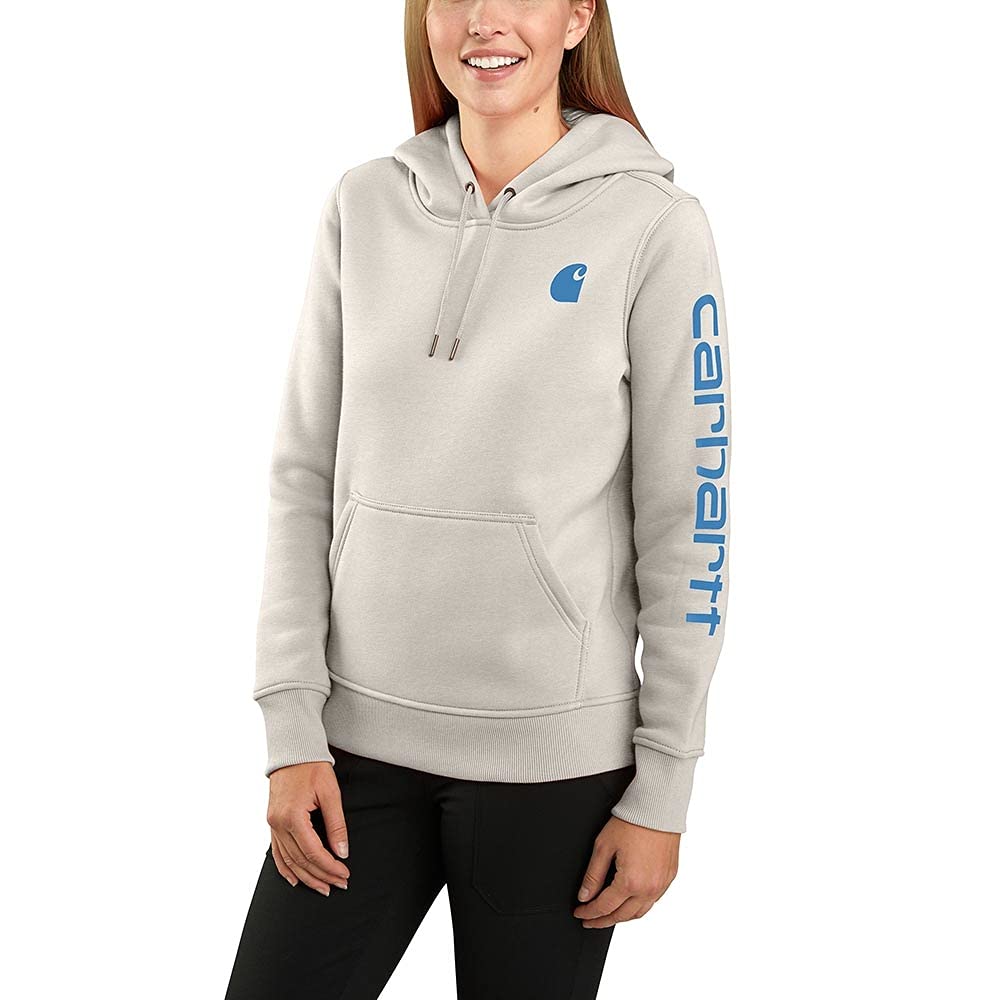 Carhartt Bekleidung Clarksburg Sleeve Logo Hooded Sweatshirt S Malt, S Malt