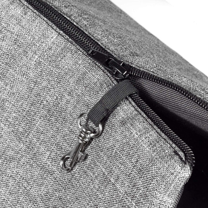 BOUTIQUE ZOO Hundetasche - Grau, L bis 12 kg - Tragetasche für kleinen und mittleren Hund, Welpen, K