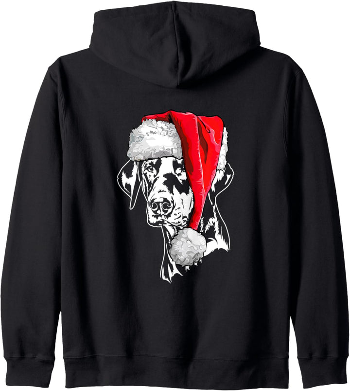 Santa Dobermann Weihnachtsmann Weihnachten Dobie Hunde Kapuzenjacke