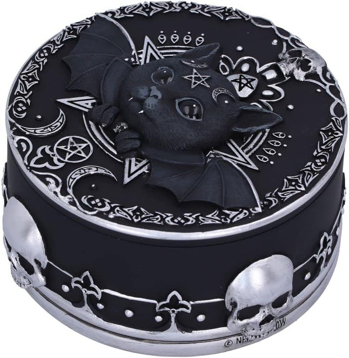 Nemesis Now Malpuss Schmuckdose, Schwarz, 10,8 cm, 10.8cm