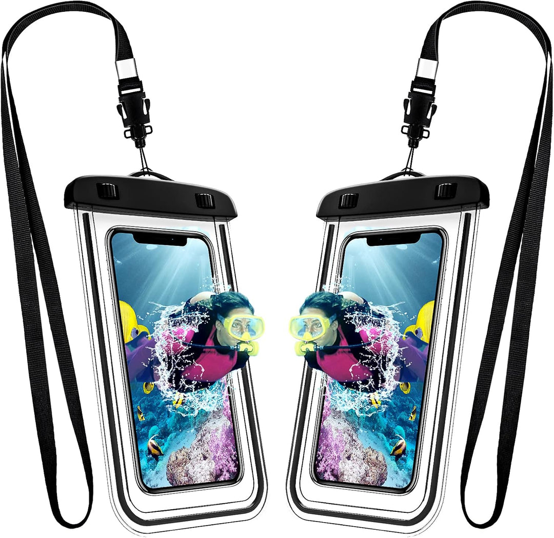 WindDancer wasserdichte Handyhülle - 2 Stück IPX8 Unterwasserhülle für Schwimmen - wasserfeste Handy