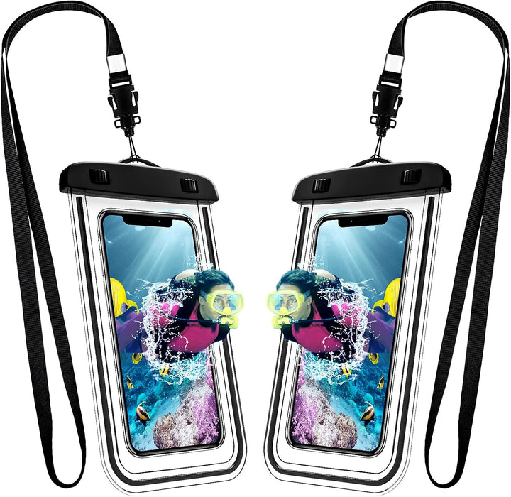 WindDancer wasserdichte Handyhülle - 2 Stück IPX8 Unterwasserhülle für Schwimmen - wasserfeste Handy