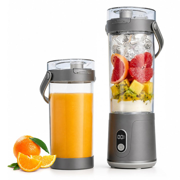 Tragbarer Mixer 500ml, Smoothie Maker To Go, Mini Smoothie Maker, Protein Shaker Elektrisch, Elektri