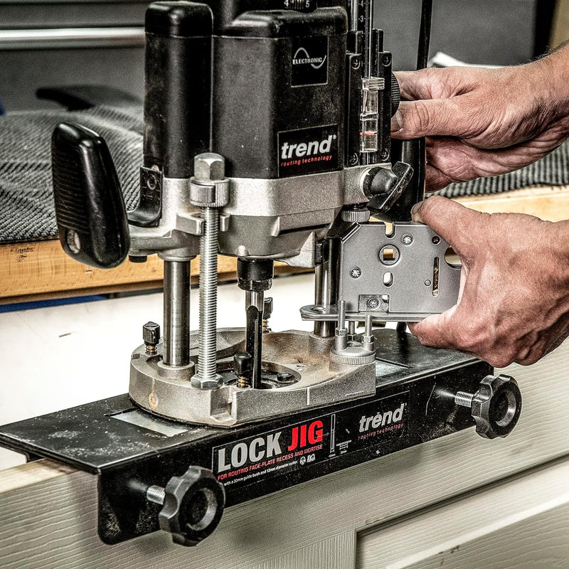 Trend Lock Jig, wird verwendet, um die Aussparung für Türschlösser zu schneiden, LOCK/JIG, Lock Jig