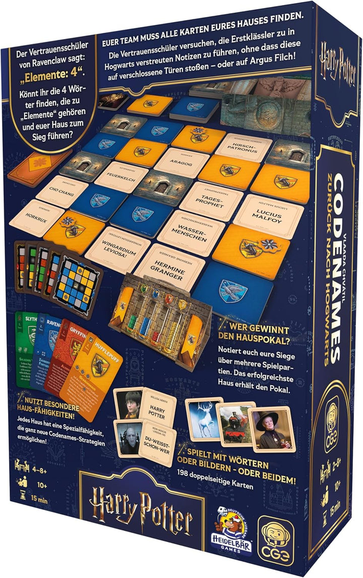 Czech Games Edition Codenames: Zurück nach Hogwarts - Deutsch - 4+ Spieler - Ab 14 Jahren