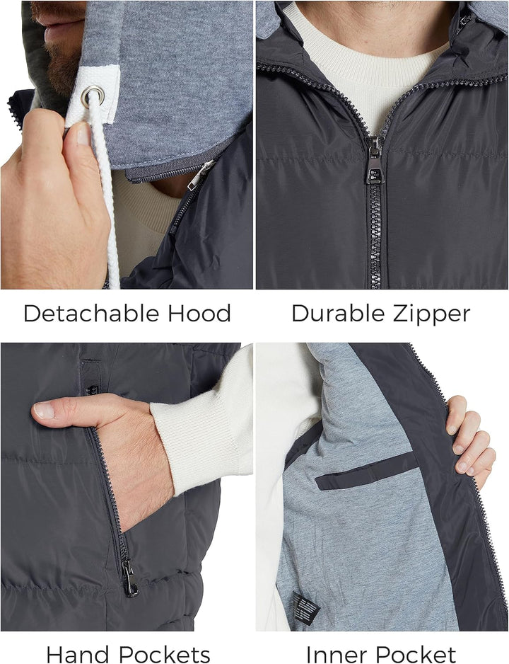 ZSHOW Herren Winter Weste Gesteppte Polsterung Puffer Ärmellos Jacke Warme Outdoor Weste Körperwärme
