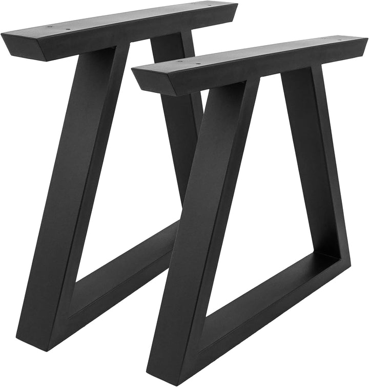 PrimeMatik - Beine für Kleiner Tisch rechteckig aus Stahl 480 x 60 x 420 mm 2-Pack