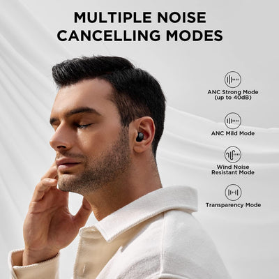 1MORE ComfoBuds Mini Bluetooth 5.2 Kopfhörer, Hybrid Active Noise Cancelling Kopfhörer, In Ear Kopfh