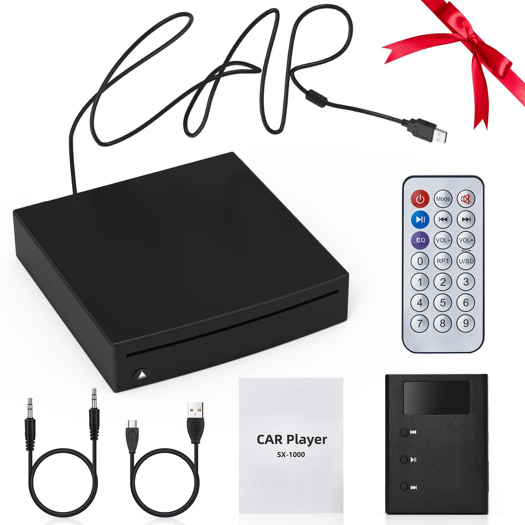 Lnopever CD Player Auto USB Anschluss,USB 2.0-Schnittstelle Autoradio CD/DVD Dish Box Player Externe