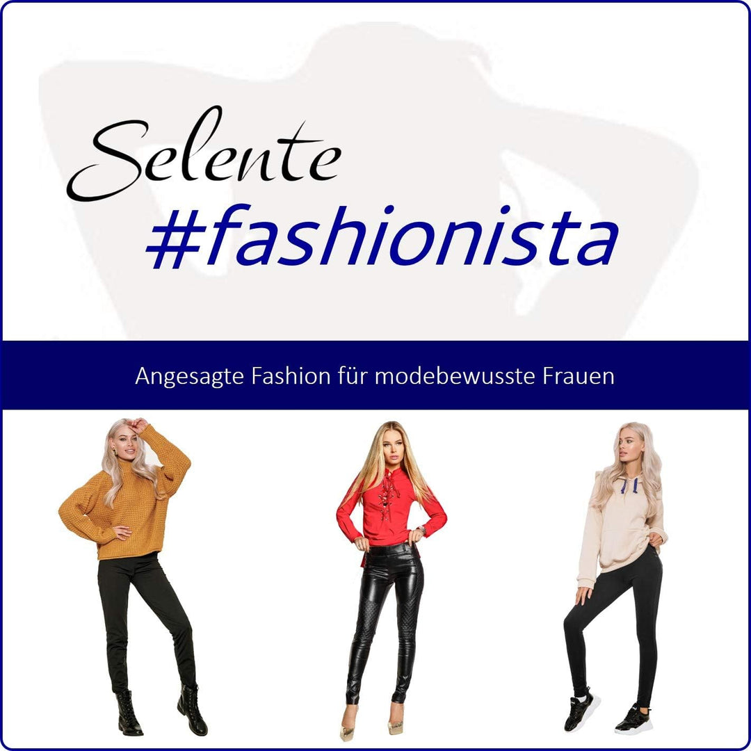 Selente #Fashionista Damen verführerisches Top/Shirt/Bluse mit Spitze und transparentem Mesh (Made i