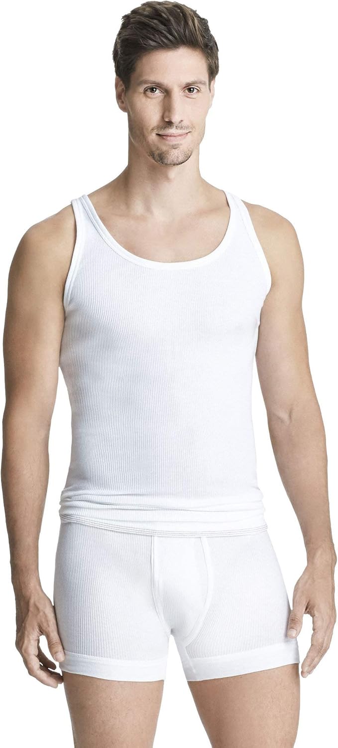 con-ta Herren-Unterhemd 4er-Pack Doppelripp, 5