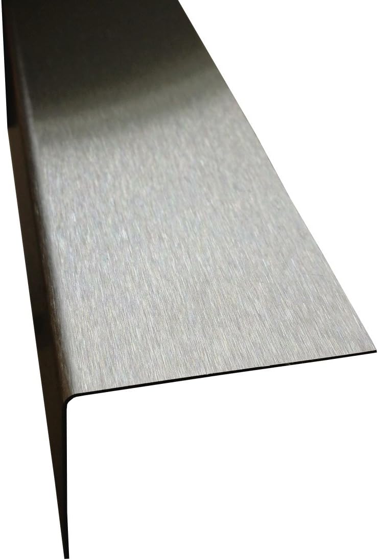 Edelstahl Winkel Profil 2,5 Meter 0,8 mm stark, L-Winkel (50 x 50 x 0,8 mm) Schenkel: 50 x 50 mm (5x