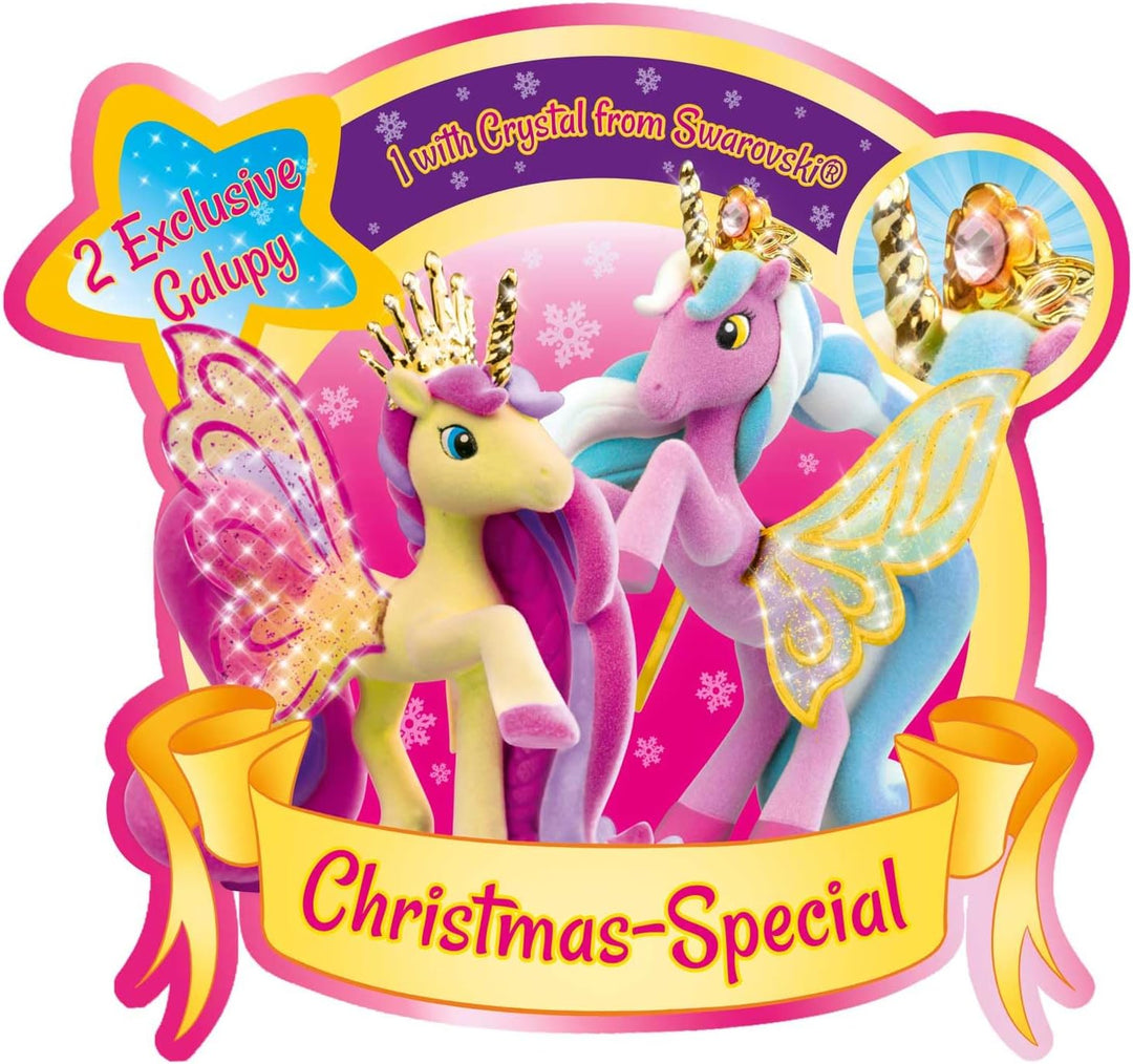 GALUPY UNICORN Adventskalender Kinder - Spielzeug Adventskalender mit 2 Exklusive Einhorn-Figuren Un