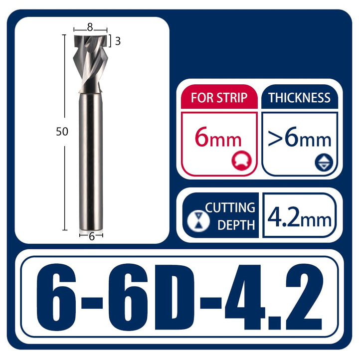 1Pcs CNC Router Bits Gravur Cutter 6mm Neon Light Strip Schlitz Bits Wolframkarbid Stahl End Mill Ne