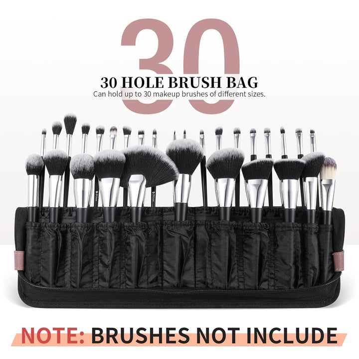 DUcare Make up Pinsel Organizer-Tasche, tragbare Kosmetiktasche für die Reise, Stand Up Cosmetic Bag