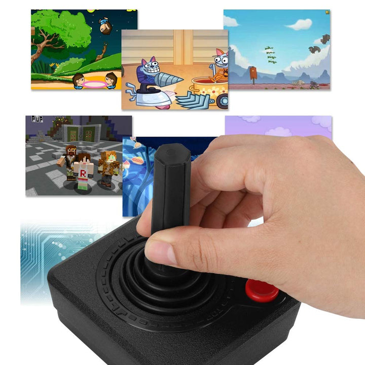 Ouitble Konsole Joystick Retro Classic 3D-Analog-Joystick-Controller-Spielsteuerung Ergonomisches fü