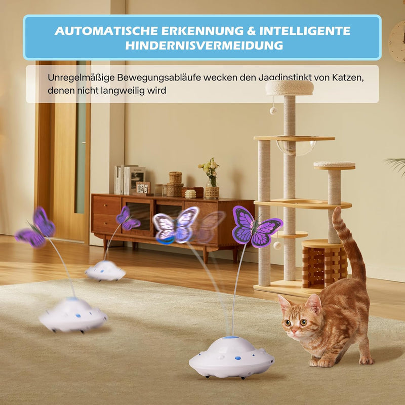 Pet Prime Automatisches Katzenspielzeug, Katzenspielzeug Elektrisch, Interaktives Katzenspielzeug, K