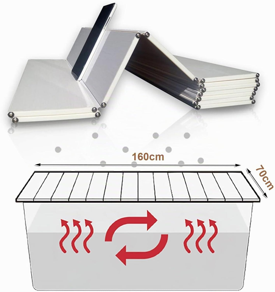 Badewannenabdeckung, 160×70×0,7cm PVC Faltbar Badewanne Brett | Staubdichtes wasserdichte Badewannen