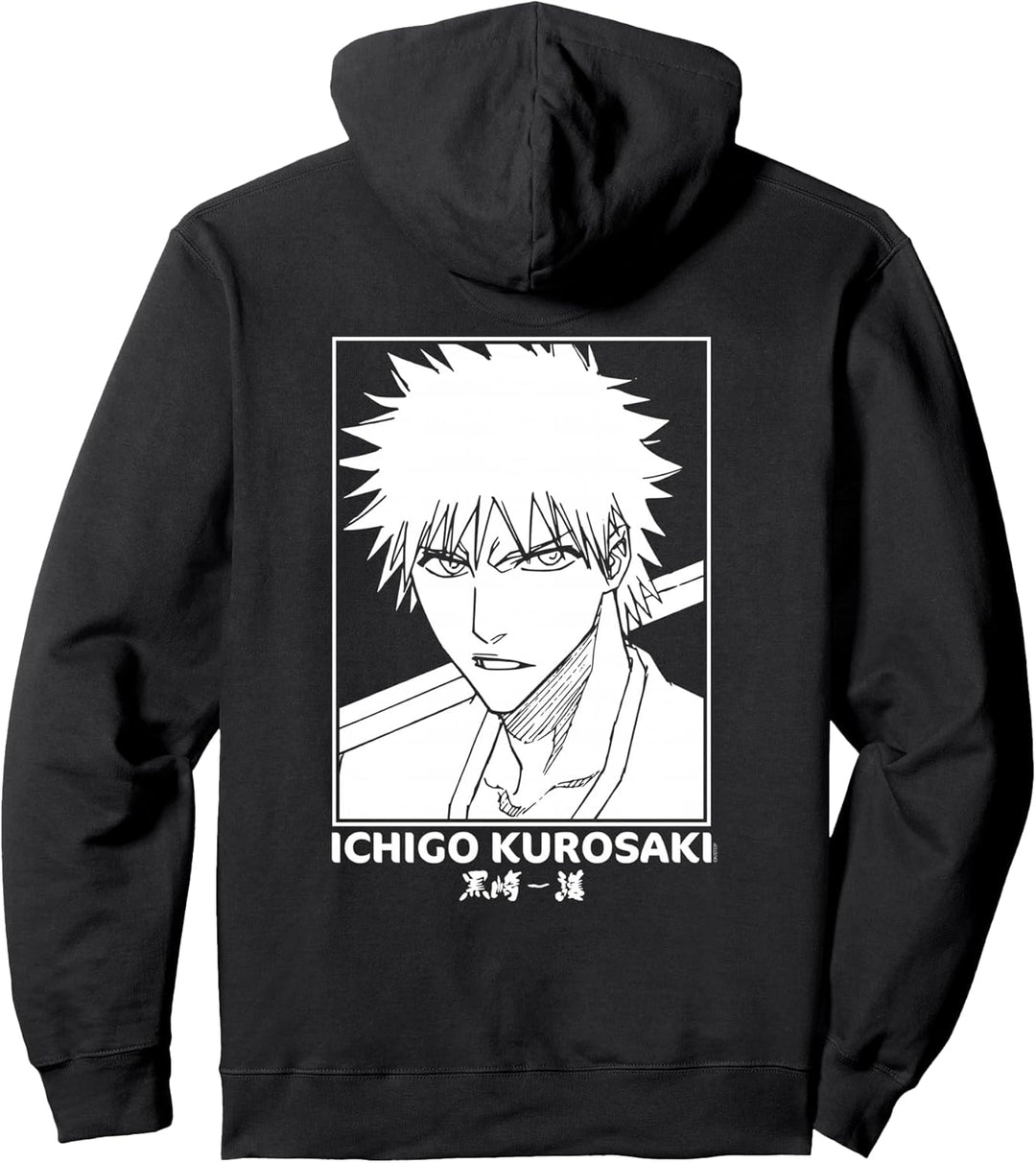 Bleach Retro Anime Ichigo Kurosaki Pullover Hoodie