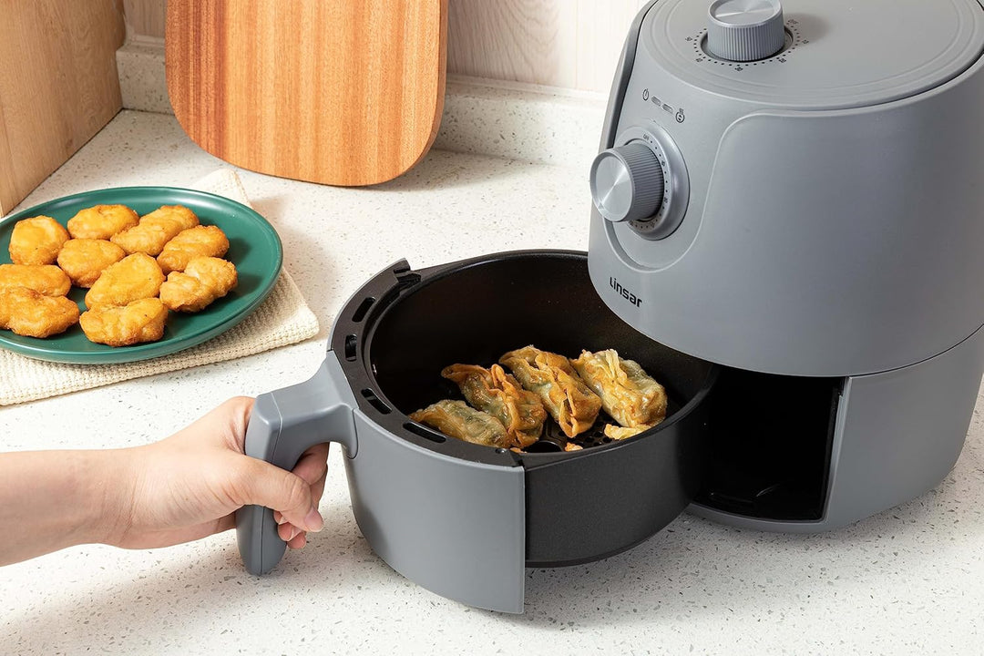 Mini Heissluftfritteuse - 1,8L - Airfryer mit Timer und Warmhaltefunktion - Temperatur wählbar - Ene
