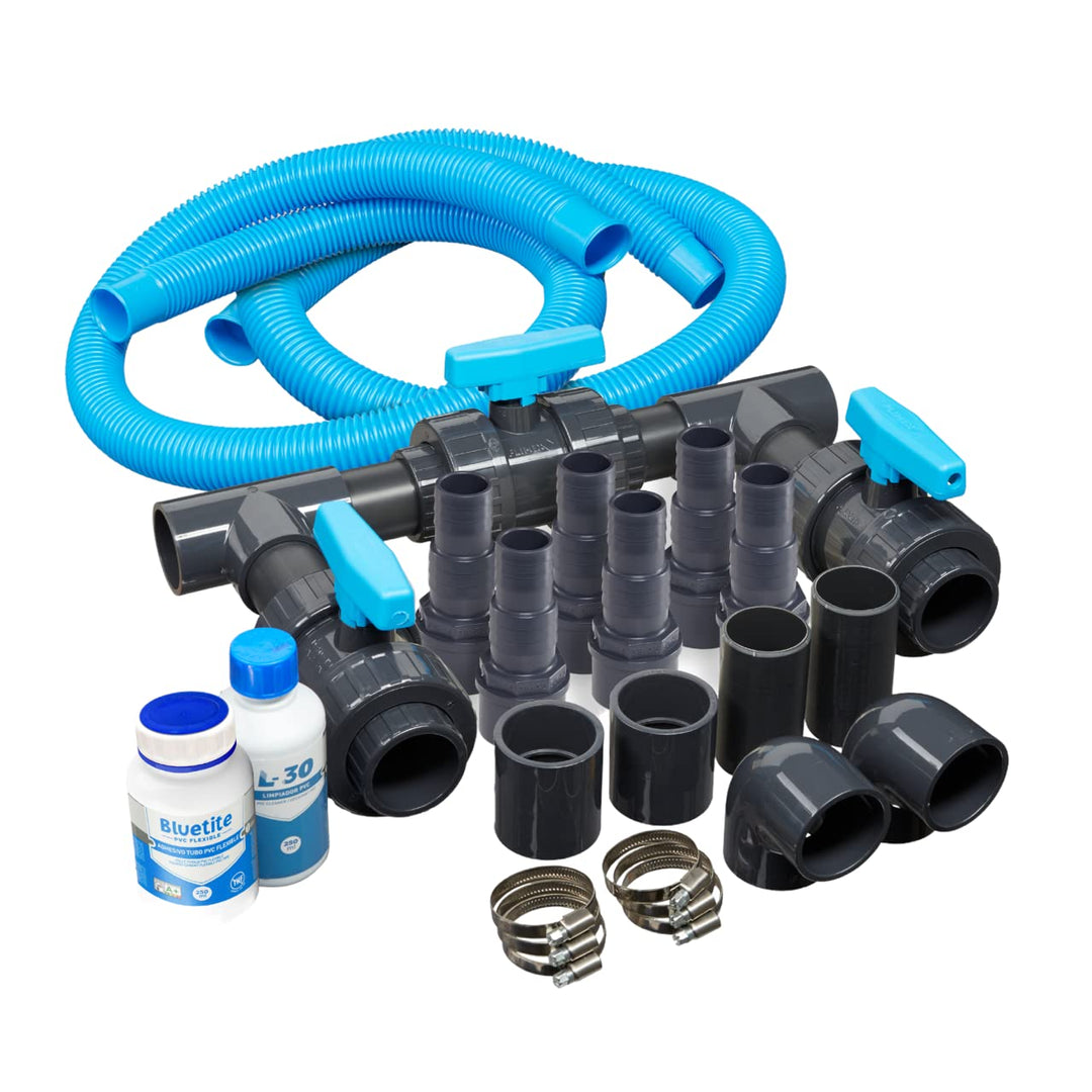 LionFlex Bypass Set Universal Deluxe Pool Schwimmbad Wärmepumpe Solaranlage Poolheizungen