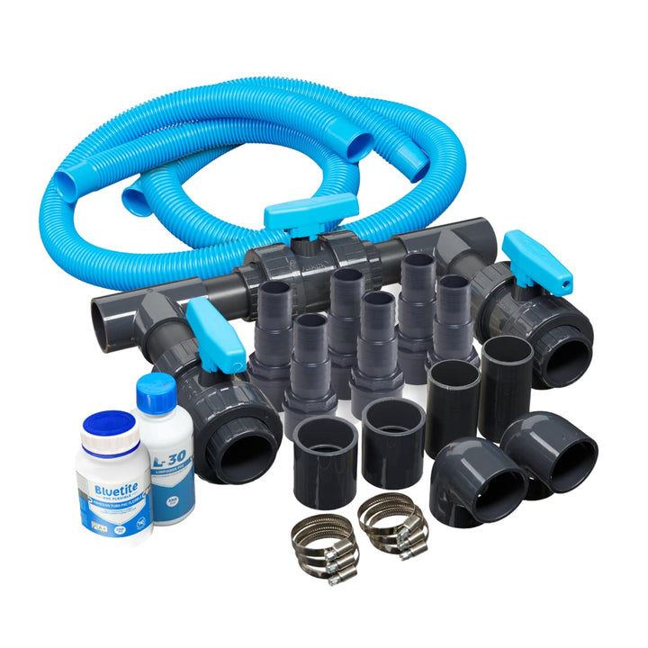 LionFlex Bypass Set Universal Deluxe Pool Schwimmbad Wärmepumpe Solaranlage Poolheizungen