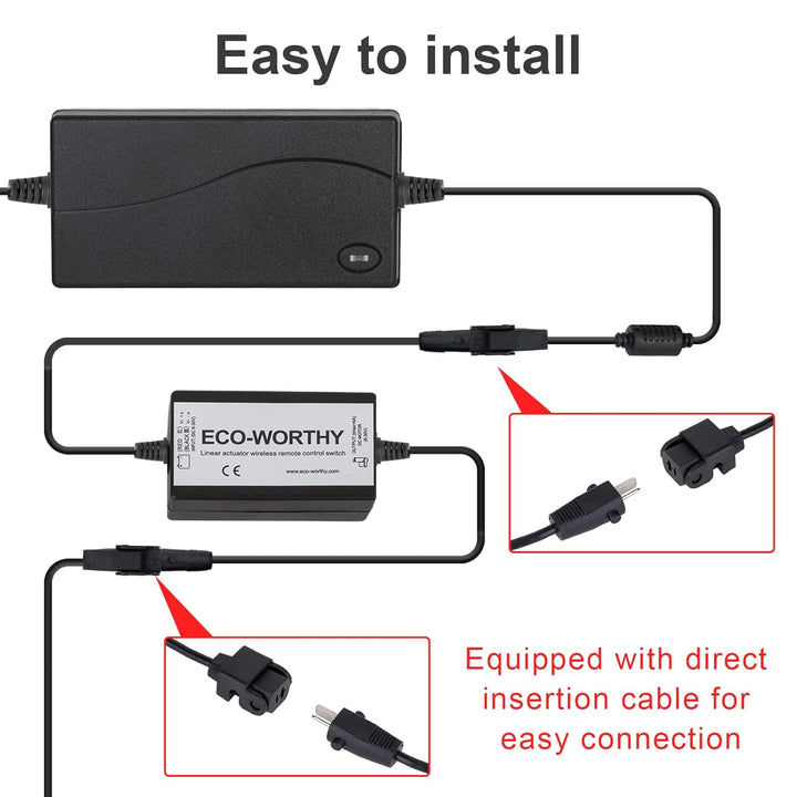 DCHOUSE Linearaktuator-Controller DC8-30V 5A Drahtloses Fernbedienungs-Motorsteuerungs-Kit mit 12V A
