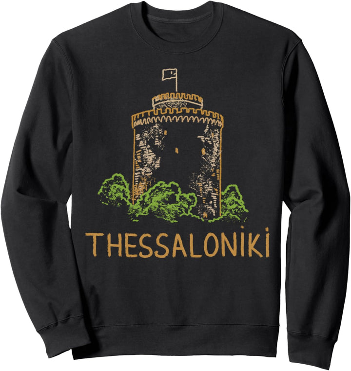 Thessaloniki Griechenland Kunstgeschenk Männer Frauen Sweatshirt