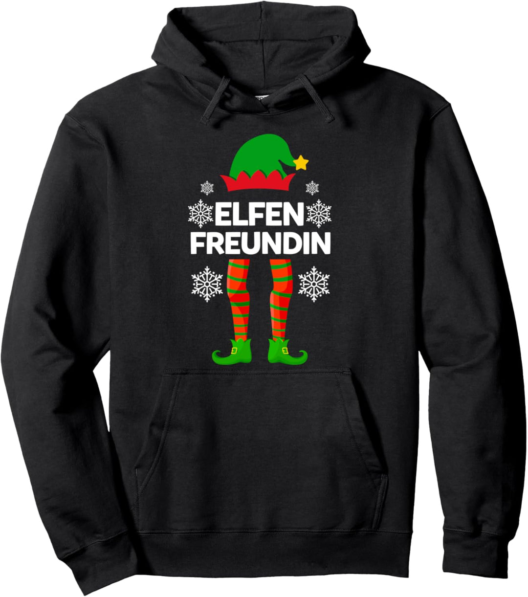 Elfen Freundin Elfe Weihnachten Familie Weihnachtself Pullover Hoodie