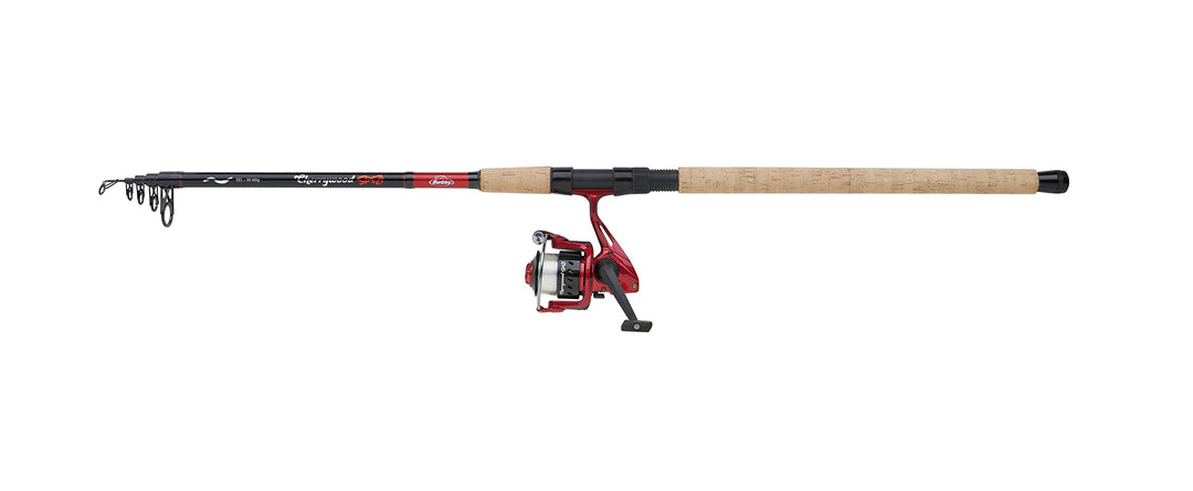 Berkley Cherrywood Spezi Tele Combos, Ruten- und Rollen-Sets mit Modellen, die speziell für Aal, Hec