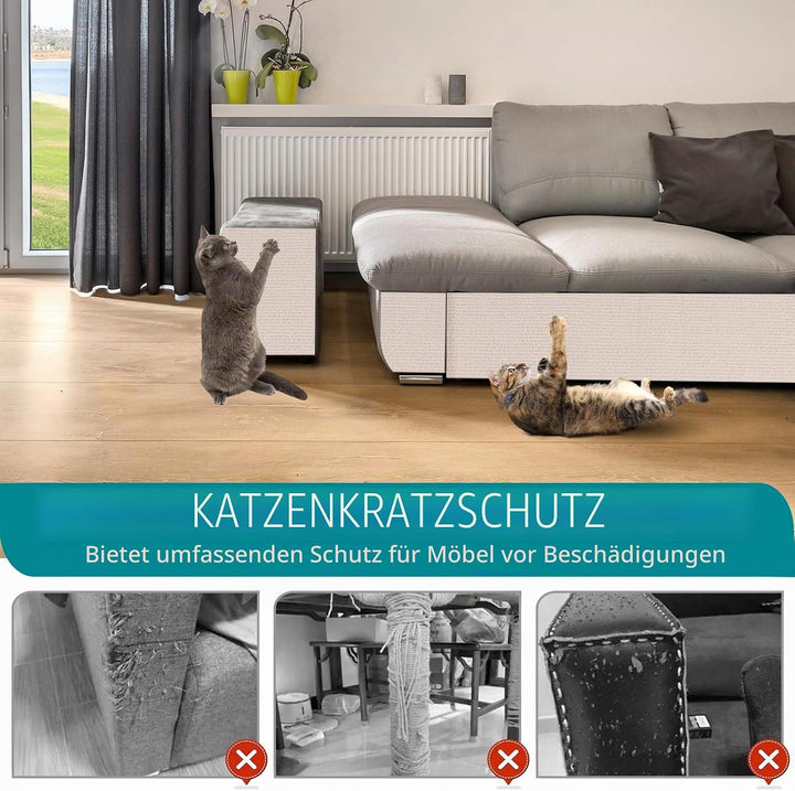 Kratzmatte Katze selbstklebend Kratzteppich Katze Wand Kratzbretter Sofa Kratzschutz Kratzmatte für