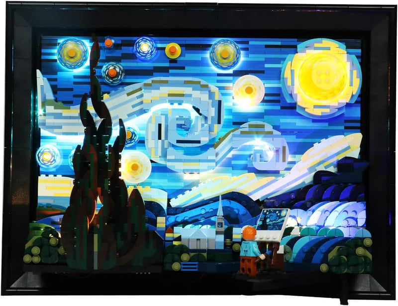 Led Licht Set für Lego The Starry Night, Led Beleuchtungs Set für Lego 21333 Lego Ideas Vincent Van