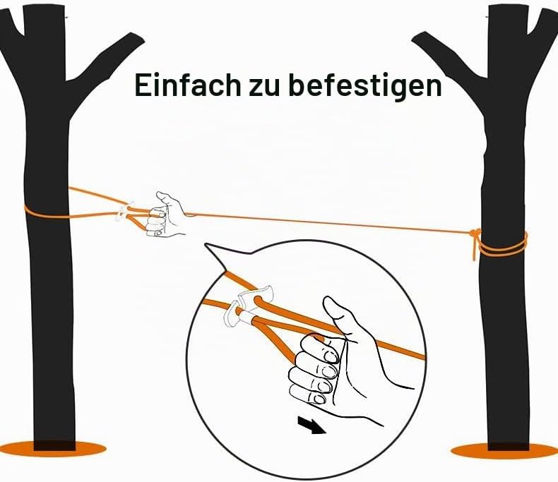 Wäscheleine, 10 m, dick, für Garten, Outdoor, einfach festzuziehen… Blau 10m, Blau 10m